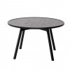 Andersen Furniture C2 Okrągły Stolik Kawowy z Drewna Dębowego 80 cm / Czarny